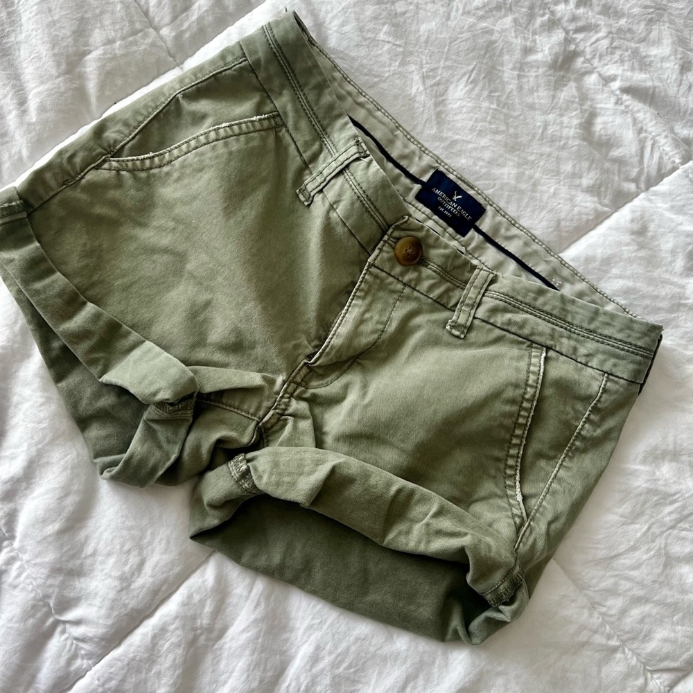 American Eagle Outfitters Sage Green Women's Cargo Shorts